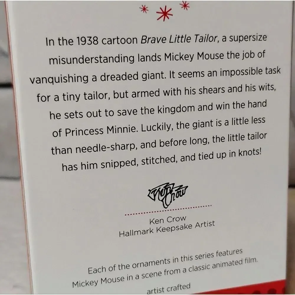 2013 Mickey Hallmark Ornament